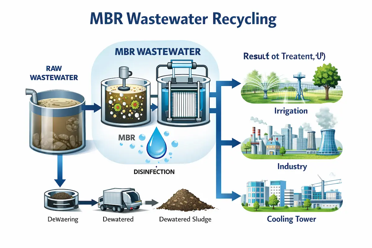 MBR بهترین راهکار بازچرخانی فاضلاب